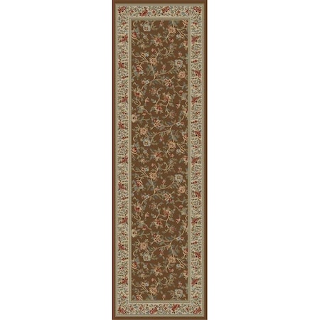 Concord Global 9 ft. 3 in. x 12 ft. 6 in. Ankara Floral Garden - Brown 62288